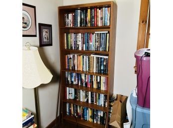 Wood Bookshelf And Books (First Floor Bedroom)