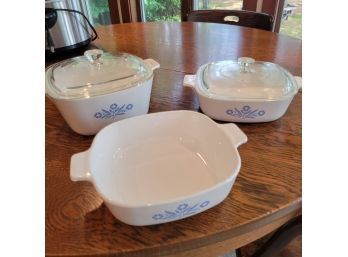 Set Of 3 Corning Ware Dishes (Kitchen)