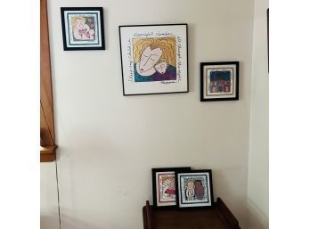 Set Of Five Framed Prints By Sandra Magsamen (Upstairs Room 1)