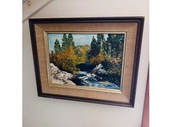 Framed Signed Painting (Upstairs Room 2)