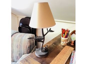 Bird Table Lamp (Upstairs Room 2)