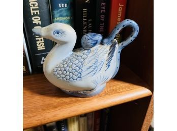 Vintage Chinese Ceramic Duck Decanter With Handle (First Floor Bedroom)
