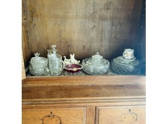 Vintage And Antique Glassware And Dishes (Master Bedroom)