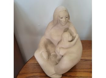 Catbe Sculpture Of Mother And Child