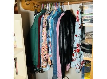 Women's Clothing Closet Lot: Tops And Coats (First Floor Bedroom)