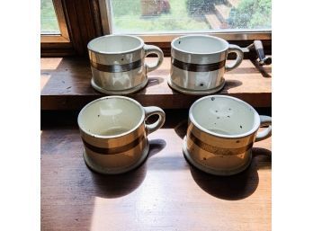 Set Of Four Dansk Stoneware Mugs (Kitchen)