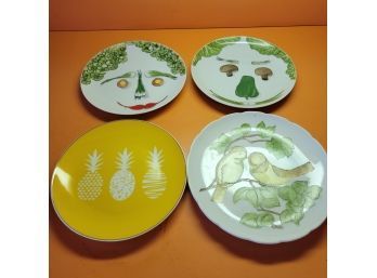 Vegetable Face Plates, Pineapple Plate And Bird Plate (Kitchen)