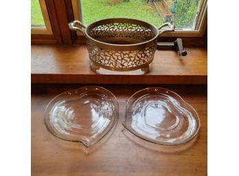 Glass Dishes And Silver Server (Kitchen)