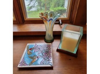 Tile, Vase And Candle (Kitchen)