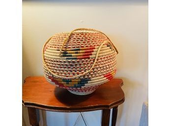 Large Decorative Wicker Basket (Livingroom)