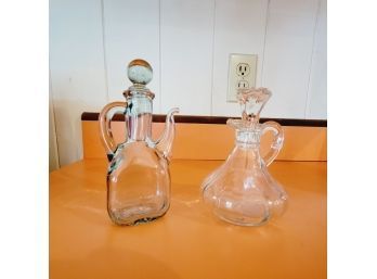 Set Of 2 Glass Bottles (Kitchen)