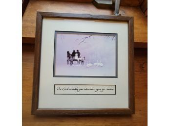 Framed Print 'The Lord Is With You' (Kitchen)