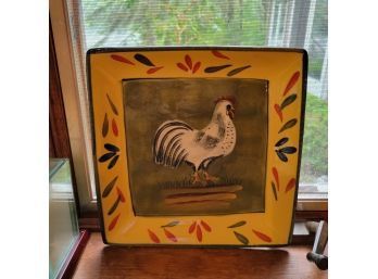 Ceramic Rooster Plate (Kitchen)