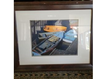 Framed Boat Print (Living Room)