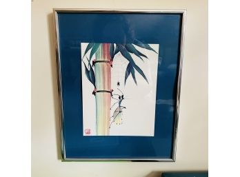 Framed Bamboo Print (Upstairs Room 2)