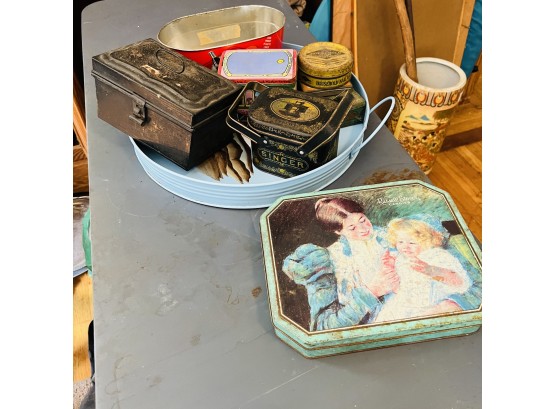 Vintage And Antique Tins (Dining Room)