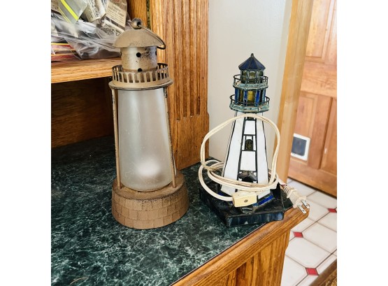 Lighthouse Lamp And Decorative Candle Holder (Dining Room)