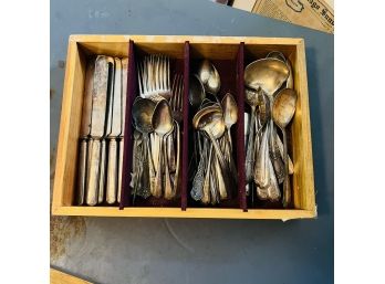Antique Silver Plate Cutlery (Dining Room)