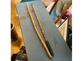 Pair Of Walking Sticks (Dining Room)