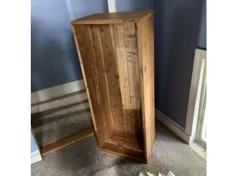 Wooden Open Top Storage Box (Upstairs)