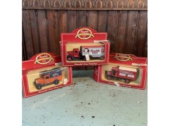 Set Of Three Vintage Campbells Truck Toys (Kitchen)