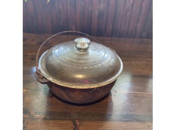 Older Rusty Cast Iron Pot With Lid (Kitchen)