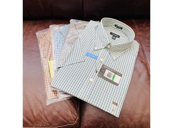 Assorted Plaid Button-up Shirts - Brand New! (Livingroom)