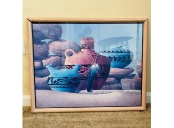 Framed Southwestern Print Art (Livingroom)