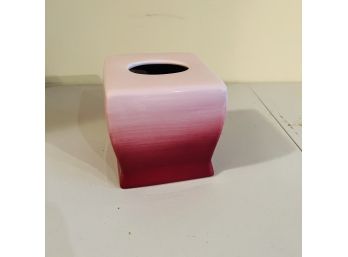Ceramic Tissue Box Cover In Pink (Kitchen)