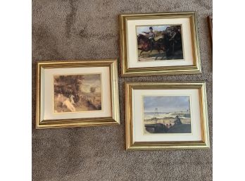 Trio Of Framed Civil War Prints (Living Room)