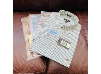 Assorted Plaid Button-up Shirts - Brand New! (Livingroom)