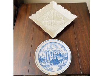 Decorative Plate With Hangers Lot (Livingroom)