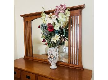 Vintage Capodimonte Vase With Faux Florals (Bedroom 2)