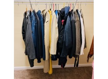 Closet Lot: Men's Coats (Bedroom 2)