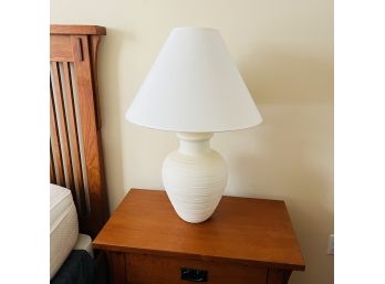 White Table Lamp No. 1 (bedroom 2)