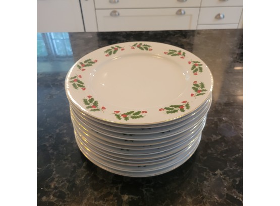 Set Of 12 Christmas Plates 10' (Kitchen)