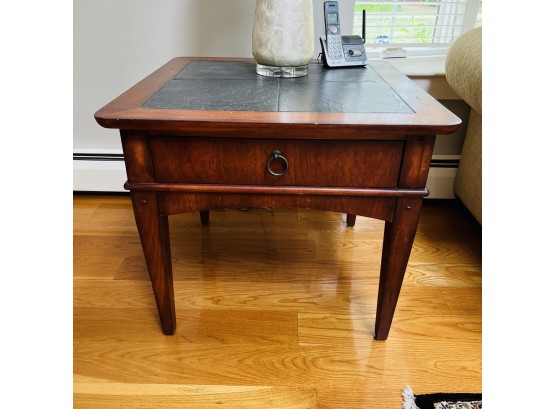 Winchendon Furniture Side Table With Tile Top And Drawer No. 2