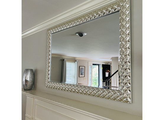 Silver Framed Mirror (Living Room)