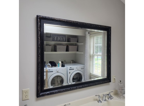 Black Rectangular Mirror (Master Bathroom)