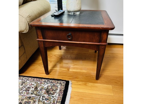 Winchendon Furniture Side Table With Tile Top And Drawer No. 1