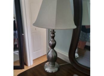 Silver Colored Lamp (Master Bedroom)