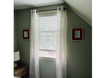 Pair Of Sheer Curtain Panels (Bedroom 2)