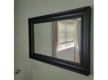 Dark Wooden Rectangular Mirror (Upstairs Bedroom)