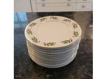 Set Of 12 Christmas Plates 10' (Kitchen)