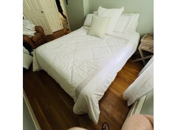 Queen Size Bed With Bedding And Frame (Bedroom 2)