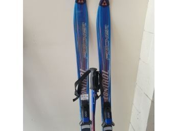 Fischer 160cm Skis With Poles (Garage)
