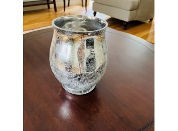 Decorative Silver Vase (Living Room)
