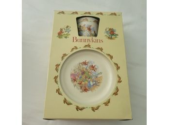 Bunnykins Plate, Dish And Cup Royal Doulton (Upstairs Bedroom)