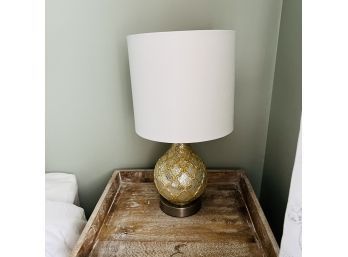 Silver And Gold Table Lamp (Bedroom 2)