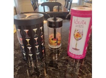 Lolita Drink Glasses And Vodka Mixer (Kitchen)
